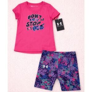 Toddler Girls Size 24m Under Armour Set NWT